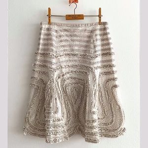 NWT ESCADA Skirt -Tulle & Silk Two layers skirt 38